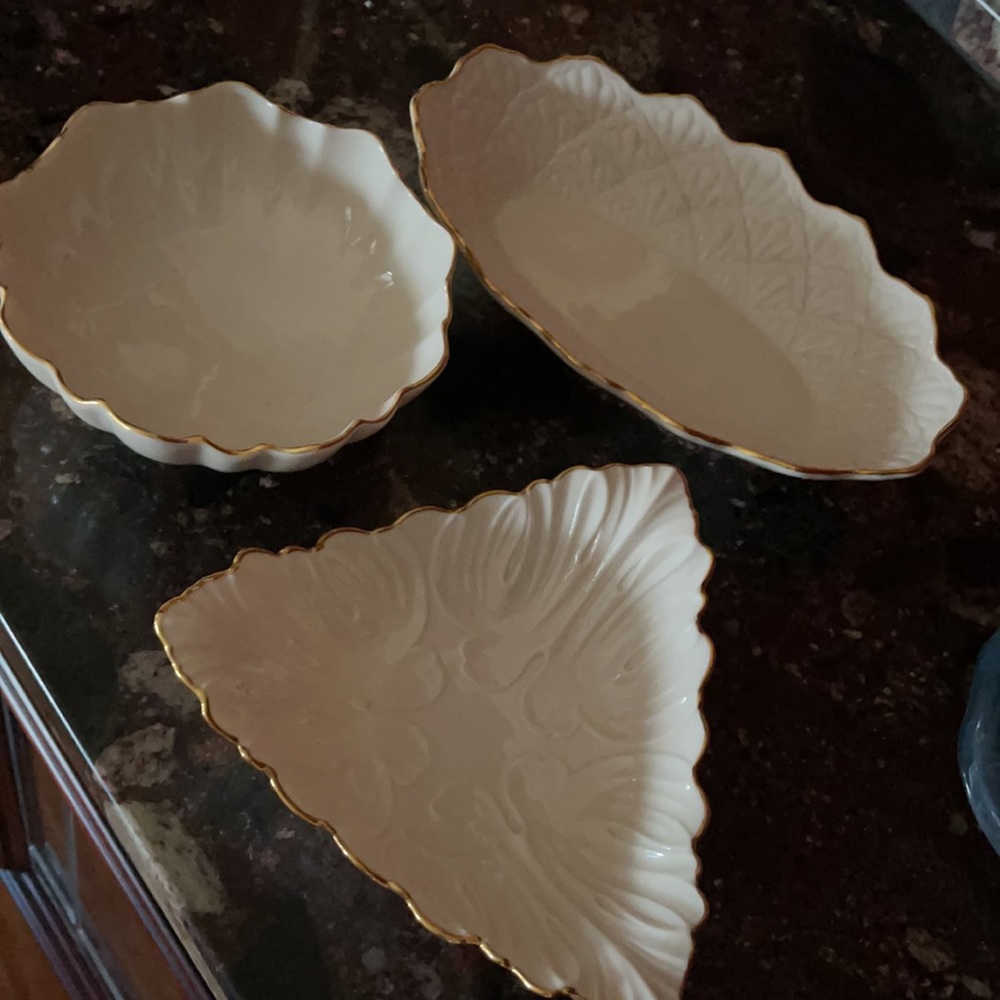 Three Lenox dishes